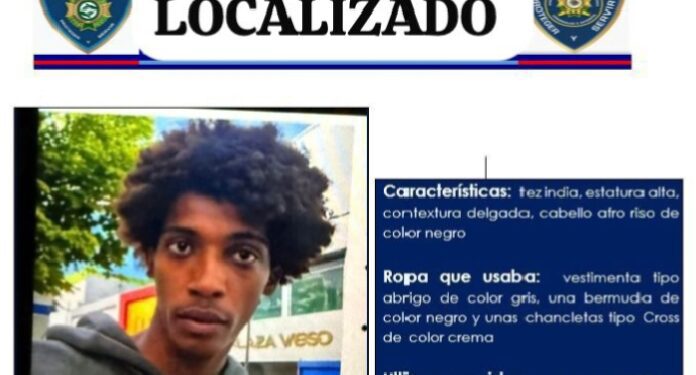 La Policía Nacional localiza en Miches a joven reportado como desaparecido en Santo Domingo 
