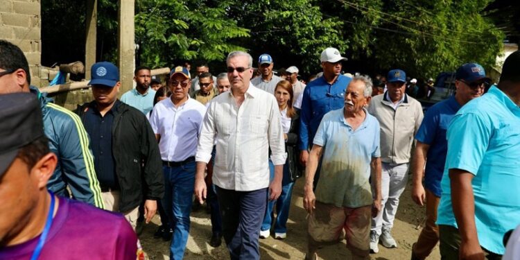 Abinader visitará este sábado zonas afectadas por lluvias