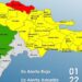 Una provincia en alerta Roja, 21 y el Distrito Nacional en Amarilla y 5 en Verde