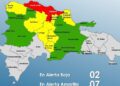 Dos provincias en alerta Roja y siete en Amarilla