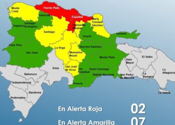 Dos provincias en alerta Roja y siete en Amarilla
