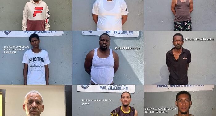 Policía arresta a nueve personas por agresión intrafamiliar y delitos sexuales