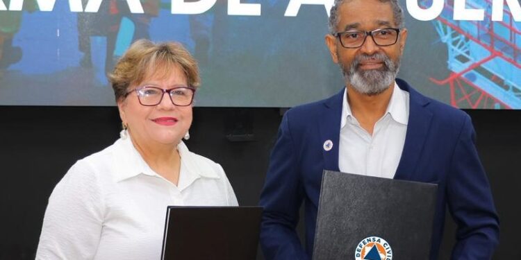 Defensa Civil e Indomet firman acuerdo histórico para fortalecer el Sistema de Alerta Temprana