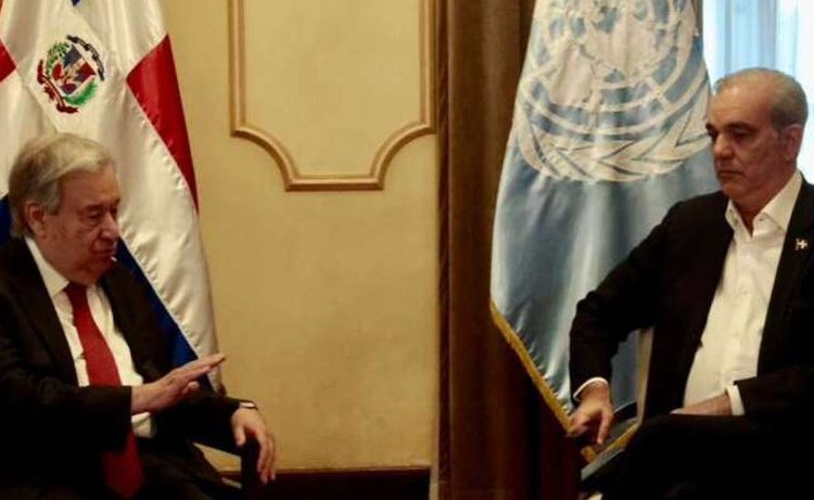 Guterres se reúne con Abinader y dice que restablecer seguridad en Haití es «esencial»