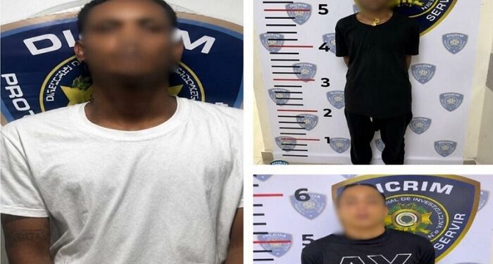 Policía apresa a tres presuntos asaltantes