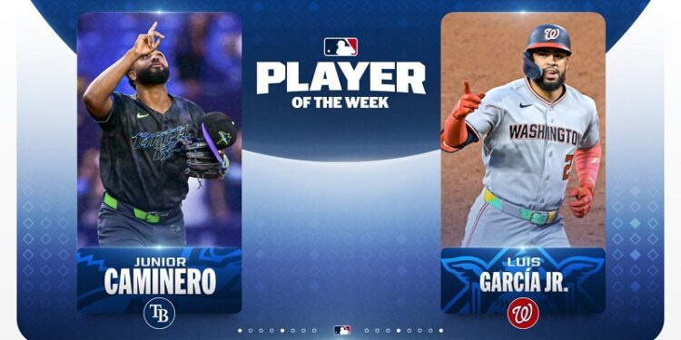 Caminero y García Jr., los Jugadores de la Semana; Hill con la mejor jugada