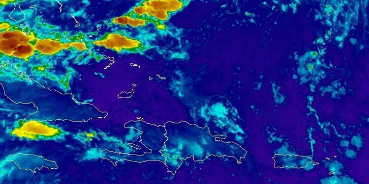 Chubascos matutinos en el litoral caribeño