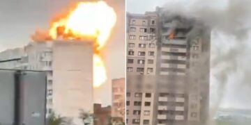 FUERTES VIDEOS: Drones ucranianos impactan en viviendas y objetivos civiles de Moscú y alrededores