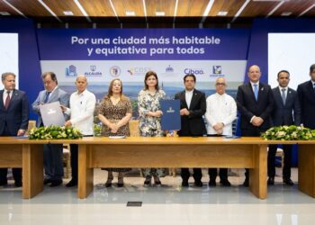 Vicepresidenta Peña encabeza firma del “Pacto por una Mejor Ciudad”