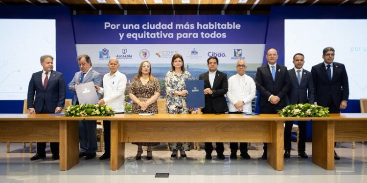 Vicepresidenta Peña encabeza firma del “Pacto por una Mejor Ciudad”