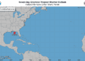 Aviso de tormenta tropical para la frontera de Alabama-Florida