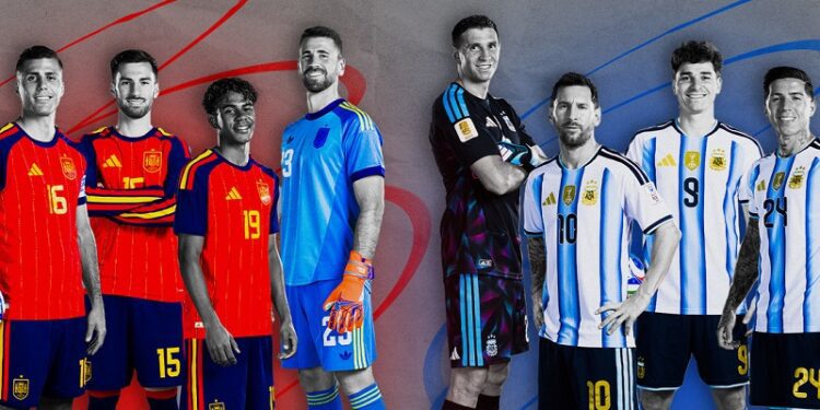 España-Argentina, duelo de titanes inédito: el campeón de Europa y de América se baten en el Mundial