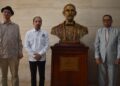 Instalan busto de Juan Pablo Duarte en el vestíbulo de la Biblioteca Nacional