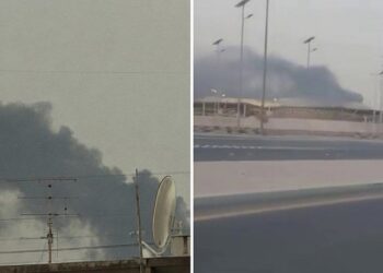 IMÁGENES: Base de EE.UU. en Baréin estaría en llamas tras un ataque iraní
