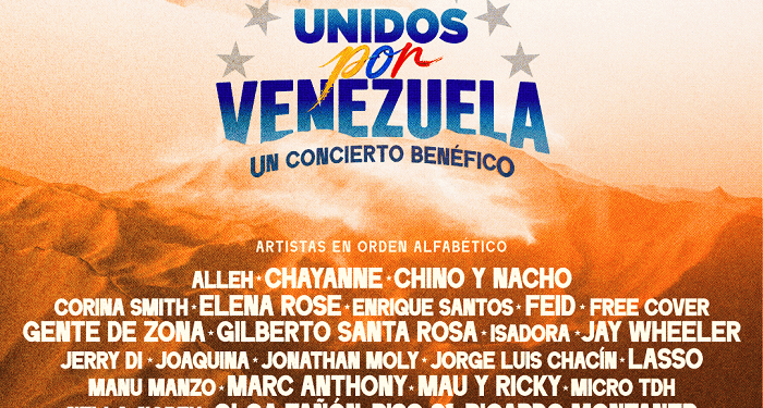 Más estrellas participarán en «UNIDOS POR VENEZUELA», concierto y teletón
