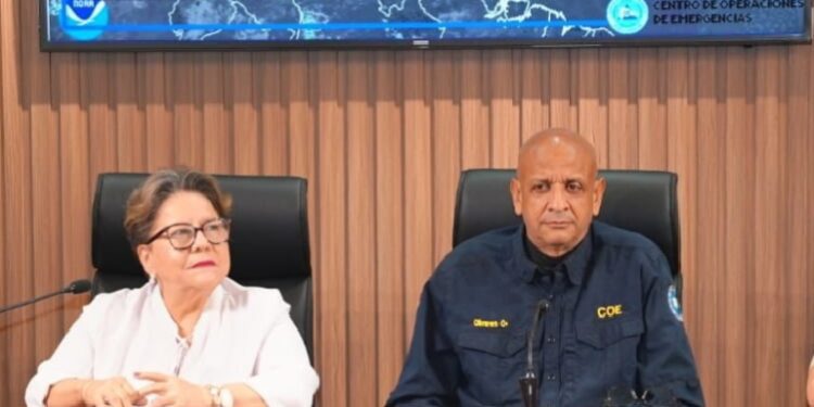 El COE y el Indomet instan a la población a dar seguimiento a la tormenta tropical Dolly