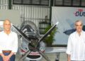 Abinader y el presidente de Honduras recorren la Base Aérea de San Isidro