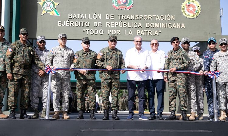 Presidente Abinader inaugura Batallón de Transportación del Ejército para fortalecer la movilidad