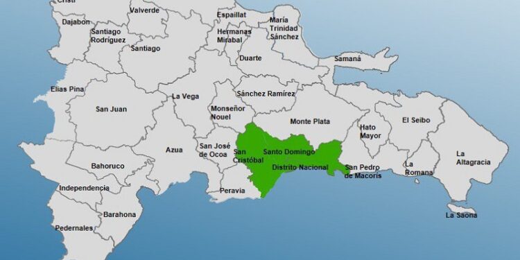 El COE emite alerta Verde para Santo Domingo, San Cristóbal y el Distrito Nacional