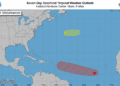 Una depresión tropical podría formarse la segunda mitad de esta semana