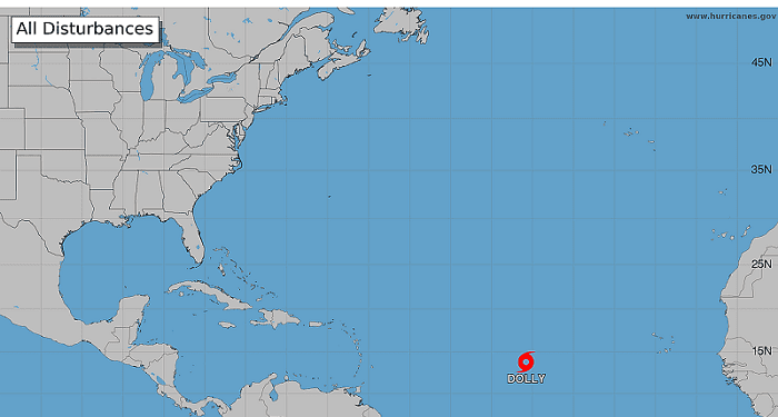Centro de Huracanes pide a intereses en las Islas Sotavento, monitorear progreso de la tormenta Dolly