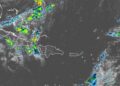 Pocas lluvias sobre la mayor parte del país