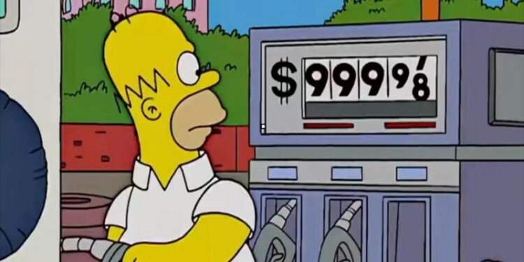 Lo predijeron Los Simpson: Irán se burla del alto precio del diésel en EEUU