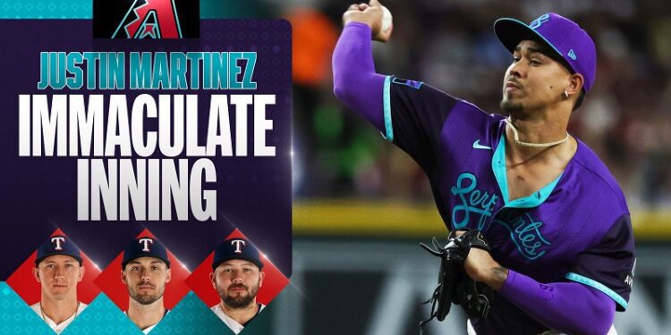 Justin Martínez entra en la historia de los D-backs con inning inmaculado