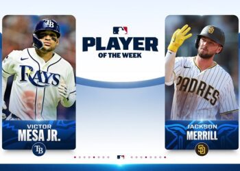 Mesa Jr. y Merrill, los Jugadores de la Semana. Lara realizó la mejor jugada