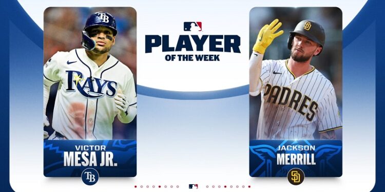 Mesa Jr. y Merrill, los Jugadores de la Semana. Lara realizó la mejor jugada