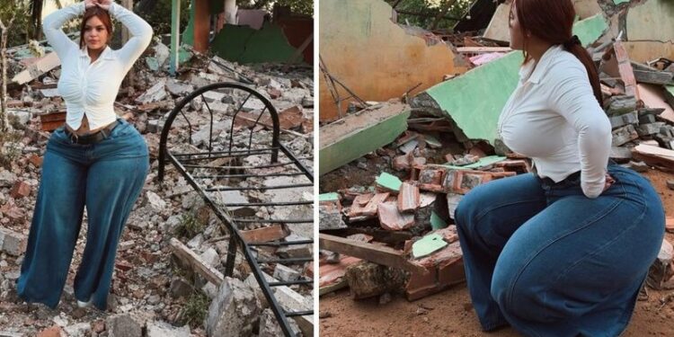 Una ‘influencer’ es blanco de críticas por posar ante escombros tras terremoto en Panamá