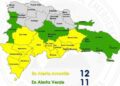 El COE mantiene 11 provincias y el Distrito Nacional en alerta Amarilla y amplía a 11 en Verde