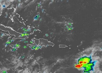 Chubascos matutinos en el litoral caribeño este martes y aguaceros locales en la tarde hacia el Cibao
