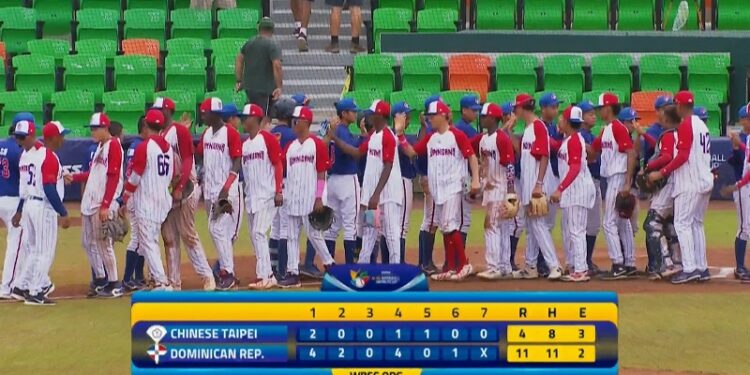 RD supera a China Taipei y va por medalla este domingo en Mundial U15