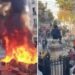 Gases lacrimógenos, incendios y violentos choques en masivas protestas en Francia (VIDEOS)