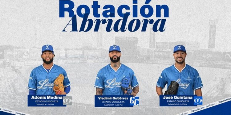 Licey anuncia rotación para los primeros tres partidos